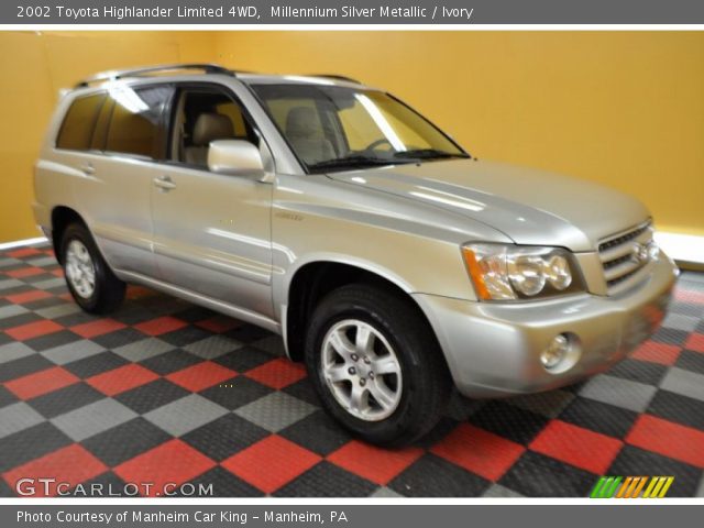 2002 Toyota Highlander Limited 4WD in Millennium Silver Metallic