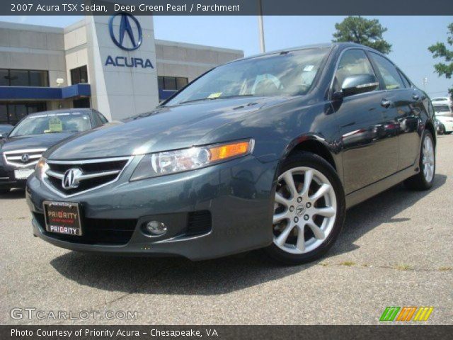 2007 Acura TSX Sedan in Deep Green Pearl