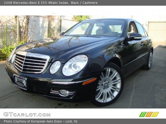 2008 Mercedes-Benz E 350 4Matic Sedan in Black