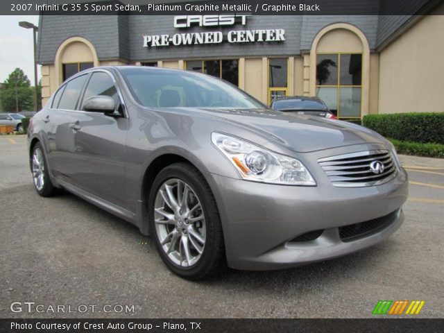 2007 Infiniti G 35 S Sport Sedan in Platinum Graphite Metallic