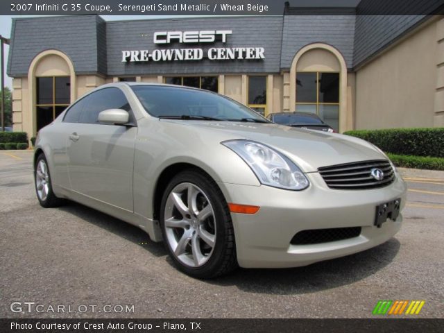 2007 Infiniti G 35 Coupe in Serengeti Sand Metallic