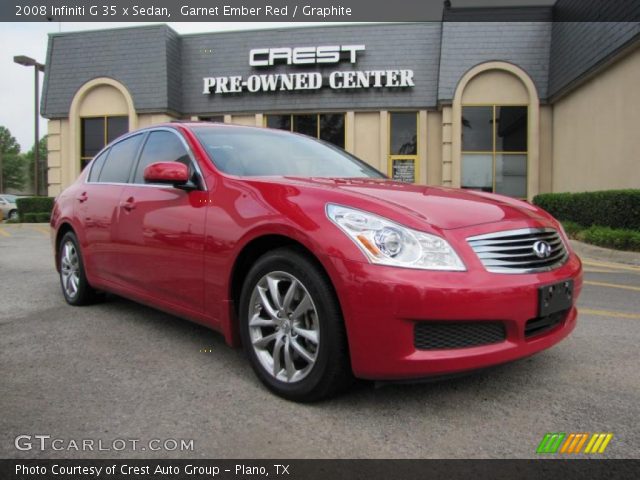 2008 Infiniti G 35 x Sedan in Garnet Ember Red