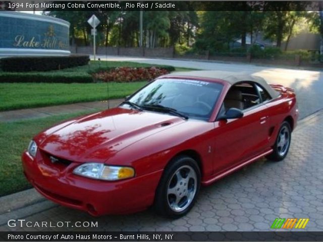 1994 Ford Mustang Cobra Convertible in Rio Red