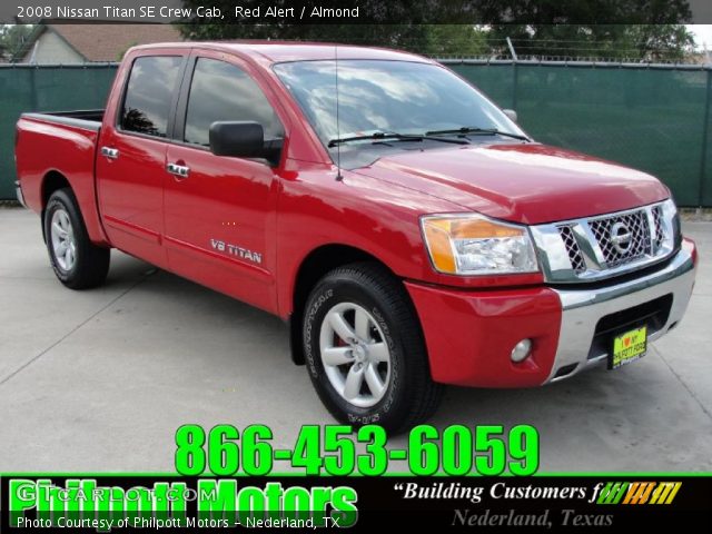 2008 Nissan Titan SE Crew Cab in Red Alert