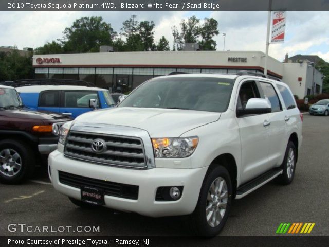 2010 Toyota Sequoia Platinum 4WD in Blizzard White Pearl