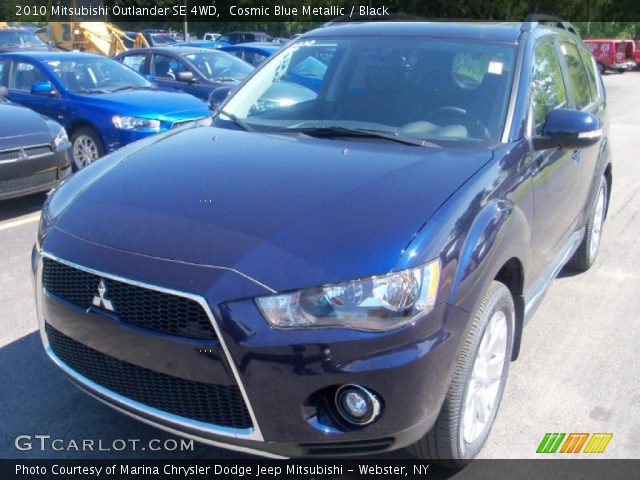 2010 Mitsubishi Outlander SE 4WD in Cosmic Blue Metallic