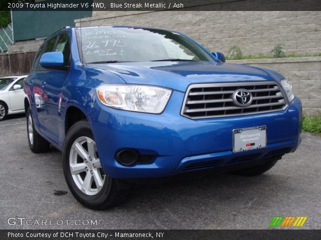 2009 Toyota Highlander V6 4WD in Blue Streak Metallic