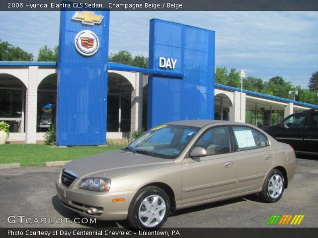 2006 Hyundai Elantra GLS Sedan in Champagne Beige