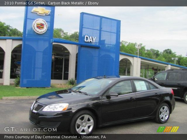 2010 Pontiac G6 Sedan in Carbon Black Metallic