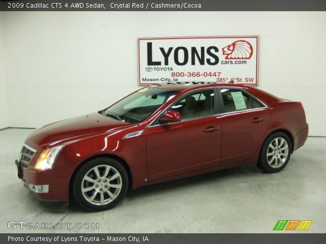 2009 Cadillac CTS 4 AWD Sedan in Crystal Red