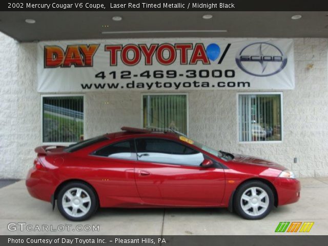 2002 Mercury Cougar V6 Coupe in Laser Red Tinted Metallic