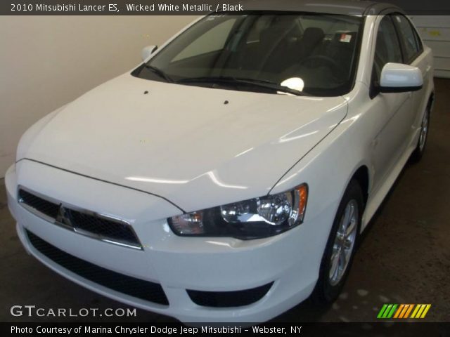 2010 Mitsubishi Lancer ES in Wicked White Metallic