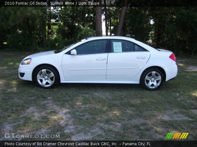 2010 Pontiac G6 Sedan in Summit White