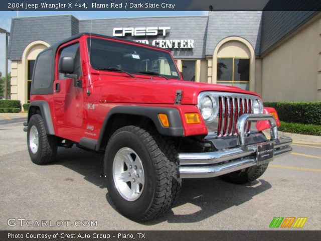 2004 Jeep Wrangler X 4x4 in Flame Red