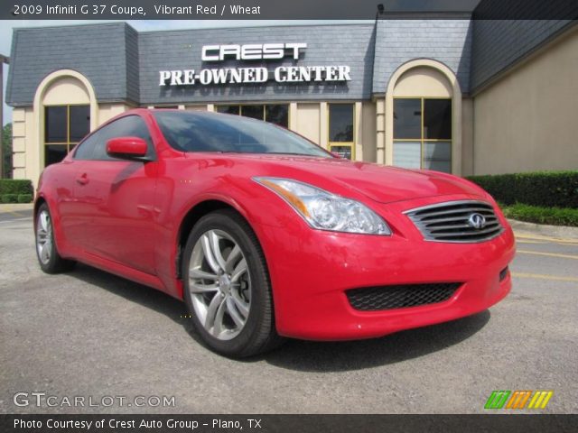 2009 Infiniti G 37 Coupe in Vibrant Red