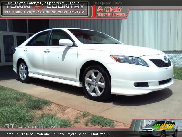2009 Toyota Camry SE in Super White