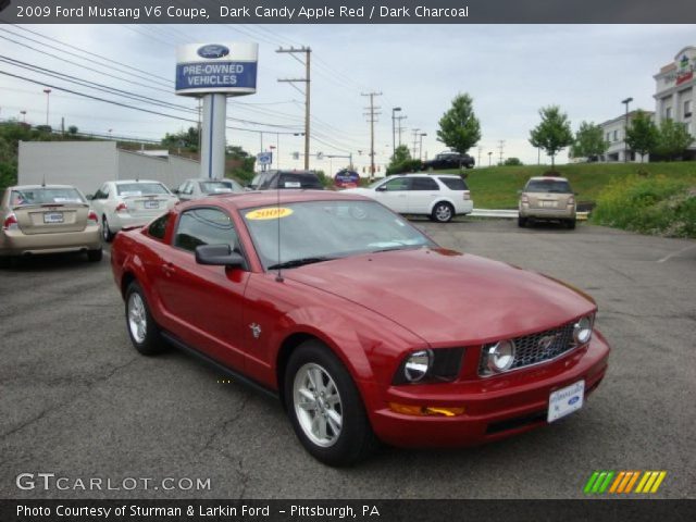 Dark candy apple red ford mustang #5