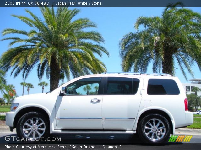 2008 Infiniti QX 56 4WD in Tuscan Pearl White