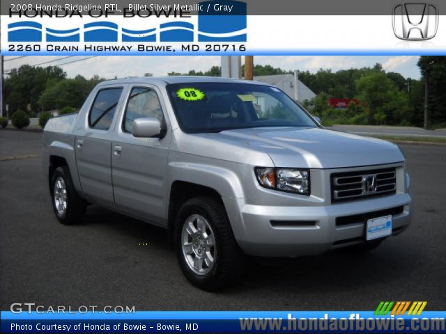 2008 Honda Ridgeline RTL in Billet Silver Metallic
