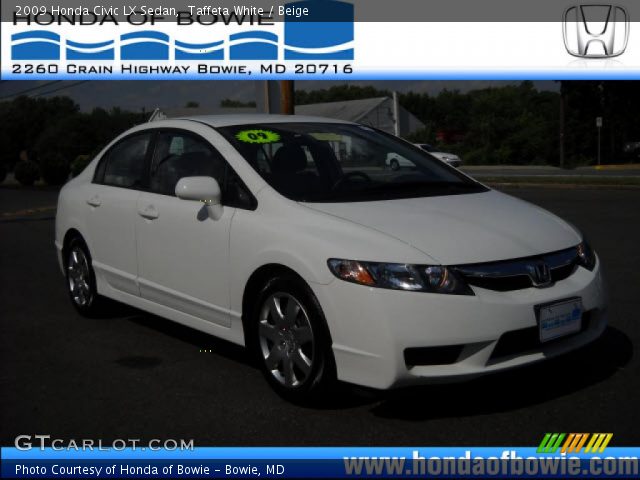 2009 Honda Civic LX Sedan in Taffeta White