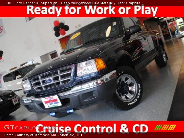 2002 Ford Ranger XL SuperCab in Deep Wedgewood Blue Metallic