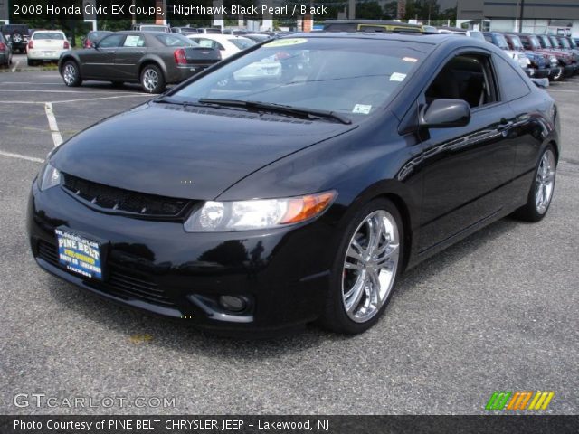 2008 Honda Civic EX Coupe in Nighthawk Black Pearl