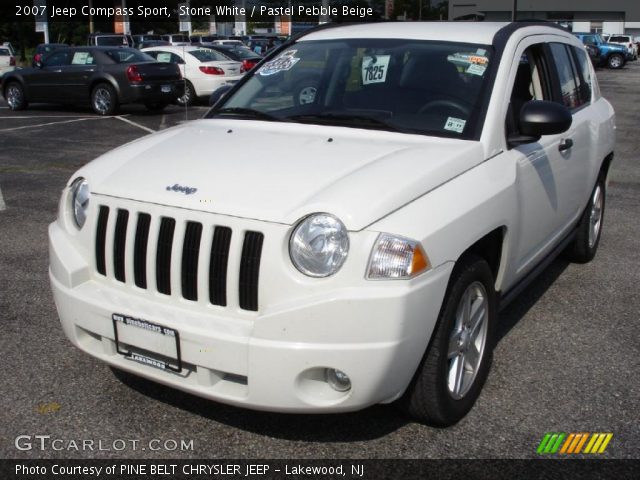 Stone White 2007 Jeep Compass Sport Pastel Pebble Beige