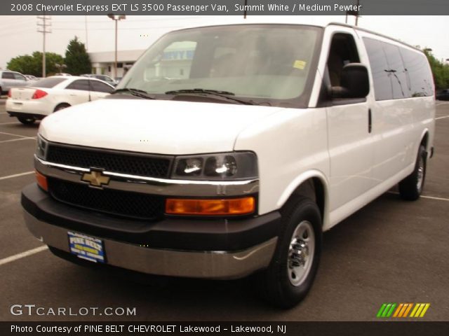 2008 Chevrolet Express EXT LS 3500 Passenger Van in Summit White