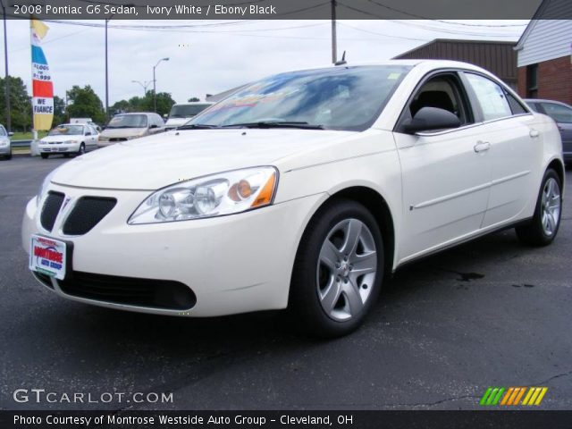 2008 Pontiac G6 Sedan in Ivory White