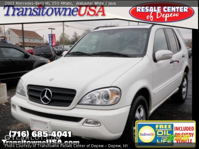 2003 Mercedes-Benz ML 350 4Matic in Alabaster White