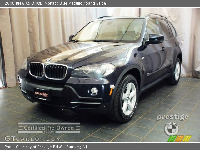 2008 BMW X5 3.0si in Monaco Blue Metallic