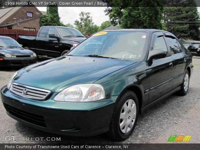 1999 Honda Civic VP Sedan in Clover Green Pearl