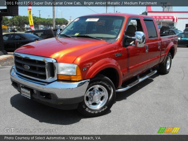 2001 Ford F350 Super Duty Lariat Crew Cab in Bright Amber Metallic