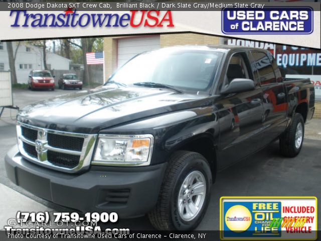 2008 Dodge Dakota SXT Crew Cab in Brilliant Black