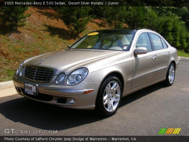 2003 Mercedes-Benz E 500 Sedan in Desert Silver Metallic