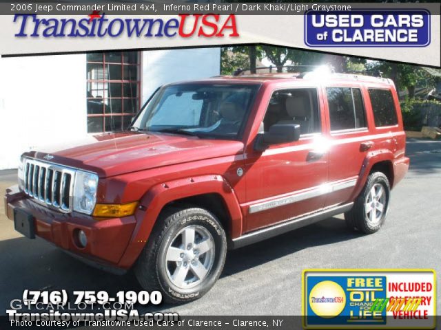 2006 Jeep Commander Limited 4x4 in Inferno Red Pearl