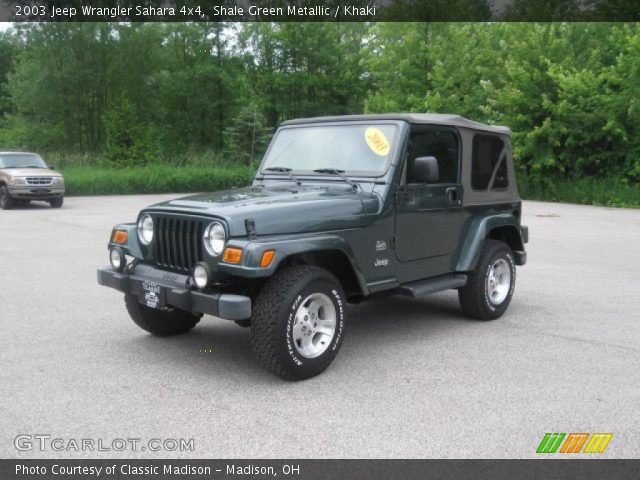2003 Jeep Wrangler Sahara 4x4 in Shale Green Metallic
