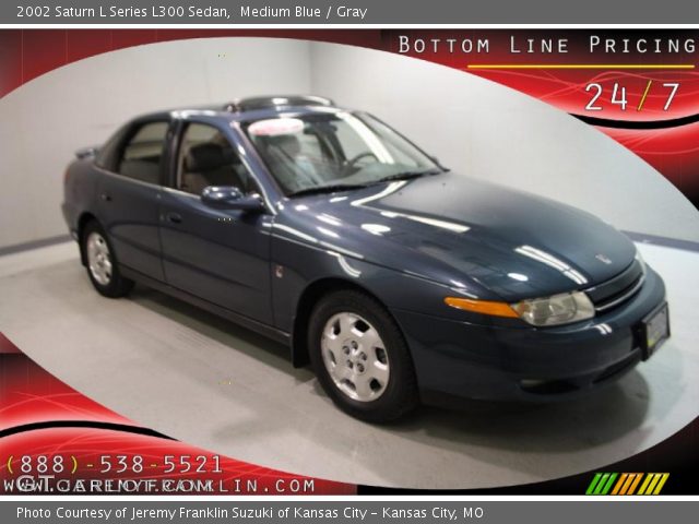 2002 Saturn L Series L300 Sedan in Medium Blue