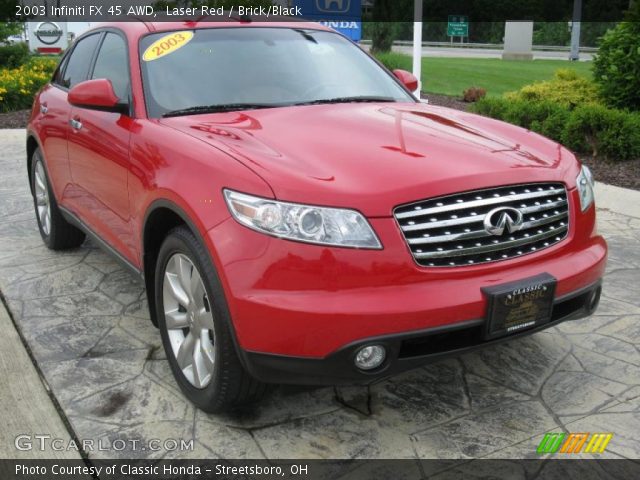 2003 Infiniti FX 45 AWD in Laser Red