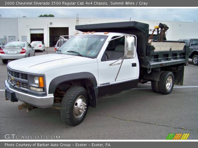 2000 Chevrolet Silverado 3500 Regular Cab 4x4 Chassis in Summit White