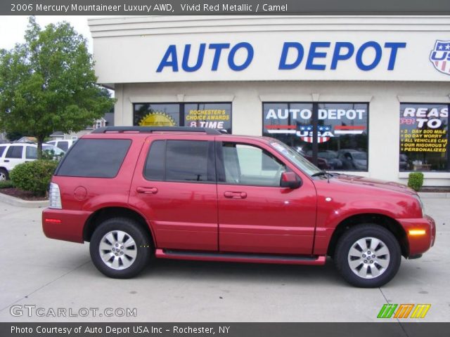 2006 Mercury Mountaineer Luxury AWD in Vivid Red Metallic