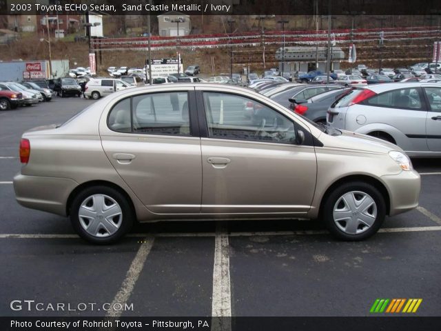 2003 Toyota ECHO Sedan in Sand Castle Metallic