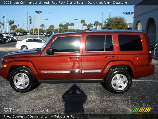 2008 Jeep Commander Limited in Red Rock Crystal Pearl