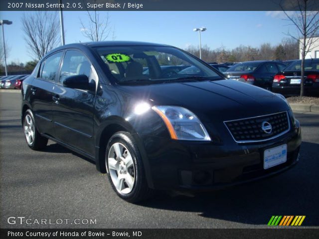 2007 Nissan Sentra 2.0 S in Super Black