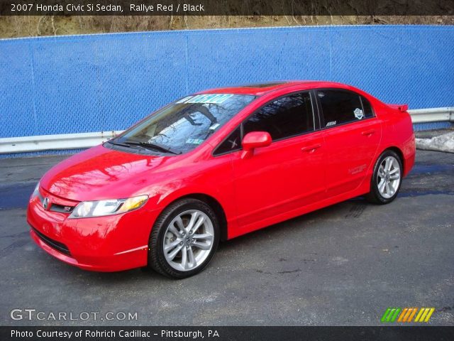 2007 Honda Civic Si Sedan in Rallye Red
