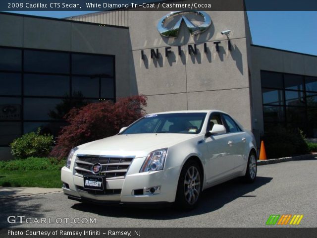2008 Cadillac CTS Sedan in White Diamond Tri-Coat