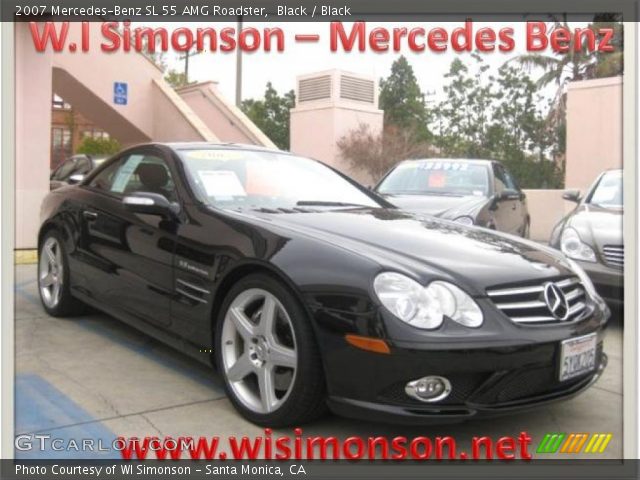 2007 Mercedes-Benz SL 55 AMG Roadster in Black