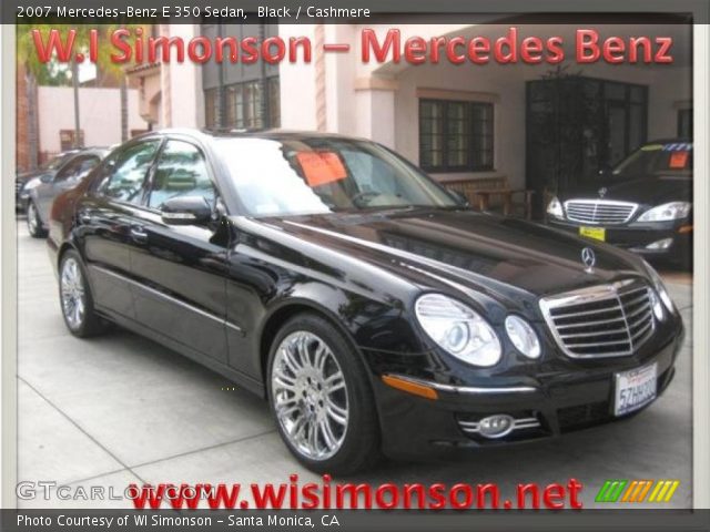 2007 Mercedes-Benz E 350 Sedan in Black