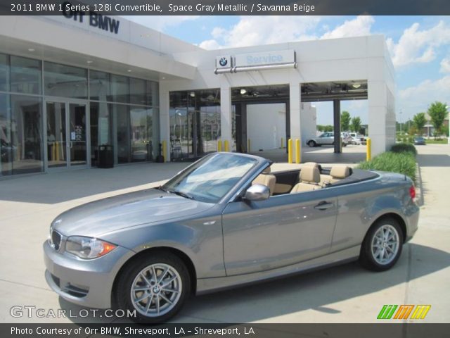 2011 BMW 1 Series 128i Convertible in Space Gray Metallic