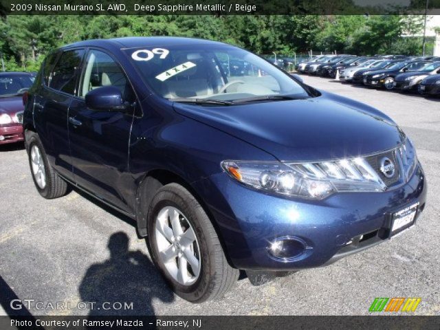 2009 Nissan Murano SL AWD in Deep Sapphire Metallic